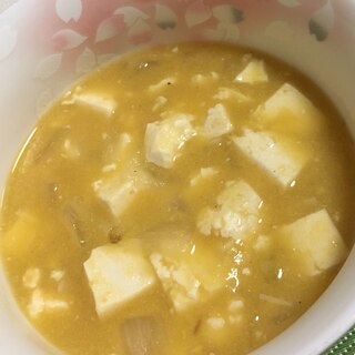 豆腐入りコーンクリーム中華スープ